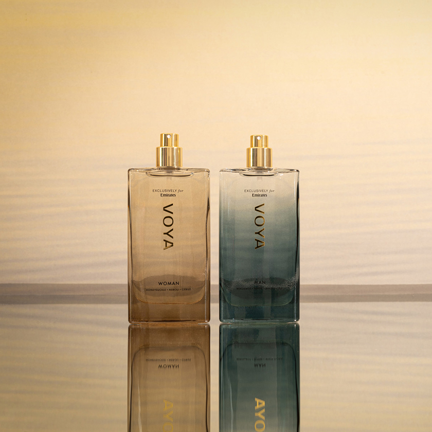 Signature scents in the sky: Emirates creates new exclusive fragrances with luxury organic brand, VOYA