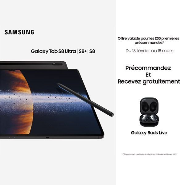 Samsung Galaxy Tab S8, les Galaxy S8, S8 Plus et S8 Ultra