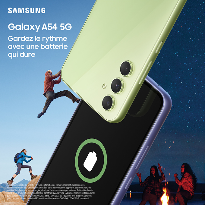 Samsung Galaxy A54 5G et A34 5G : plus lumineux, plus créatifs et plus sûrs