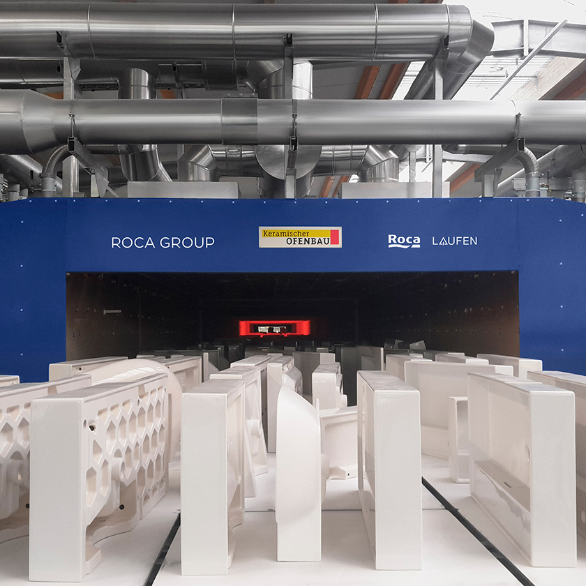 Le Groupe Roca inaugure avec succès le premier four tunnel électrique au monde pour la production de céramiques sanitaires